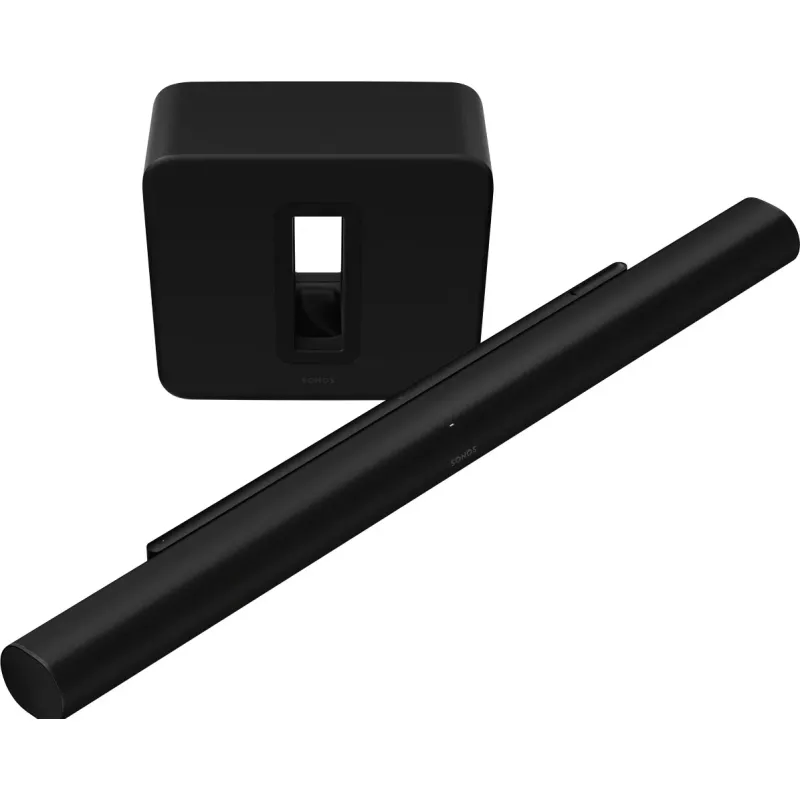 Sanus OSSATM - Support Barre De Son Sonos Arc, Hauteur & Profondeur Réglables, Compatible TV 50-90", Dolby Atmos Optimisé