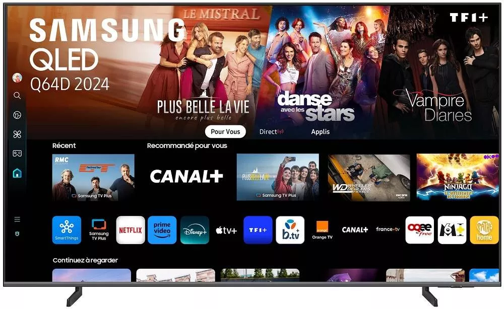 SAMSUNG TQ65Q64D - T&acute;l&acute;viseur Mini LED QLED UHD-4K 165 cm