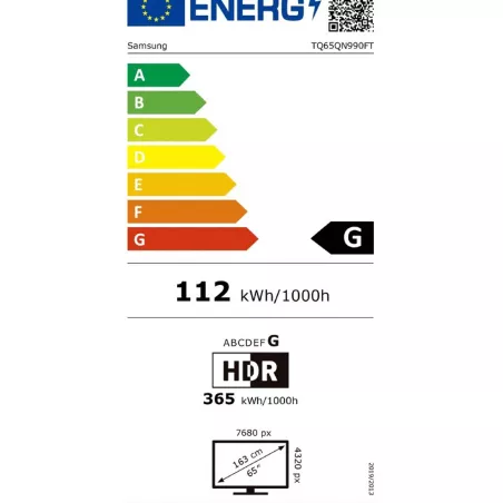 TV 8K QLED Samsung TQ65QN990F