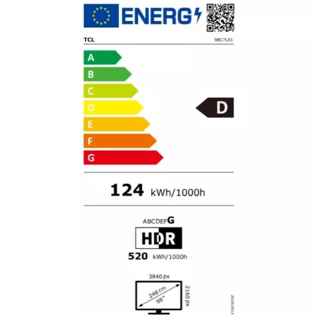 TCL C7L HDMI 2.1 fiche technique