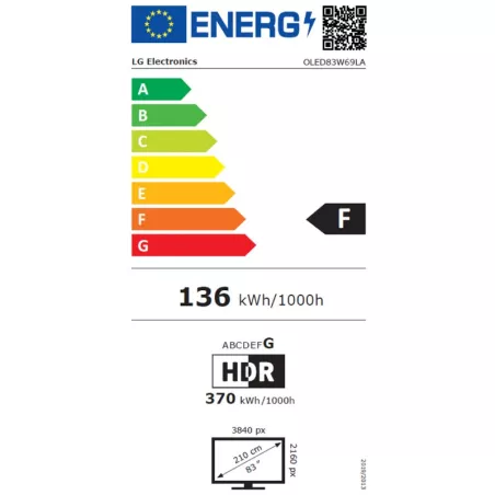 Fiche technique OLED83W6