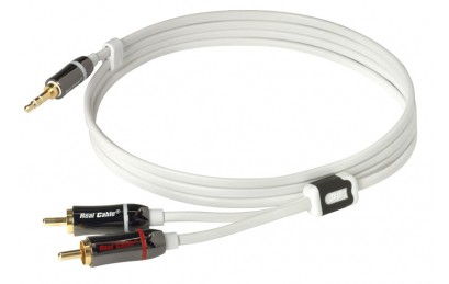 REAL CABLE  IPLUG-J35M2M/3M00 C&acirc;ble st&eacute;r&eacute;o jack 3 m Blanc