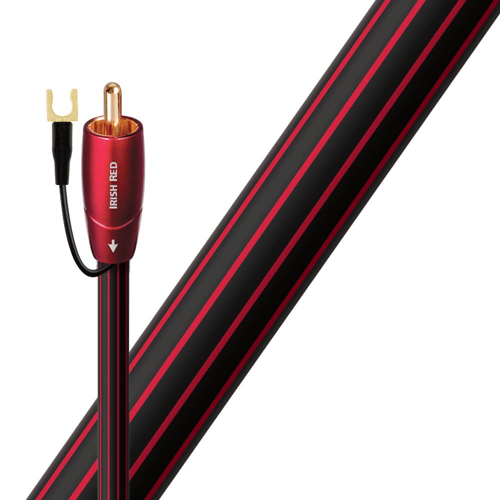 AUDIOQUEST  8m Irish Red RCA C&acirc;ble audio Noir RCA 8 m Noir