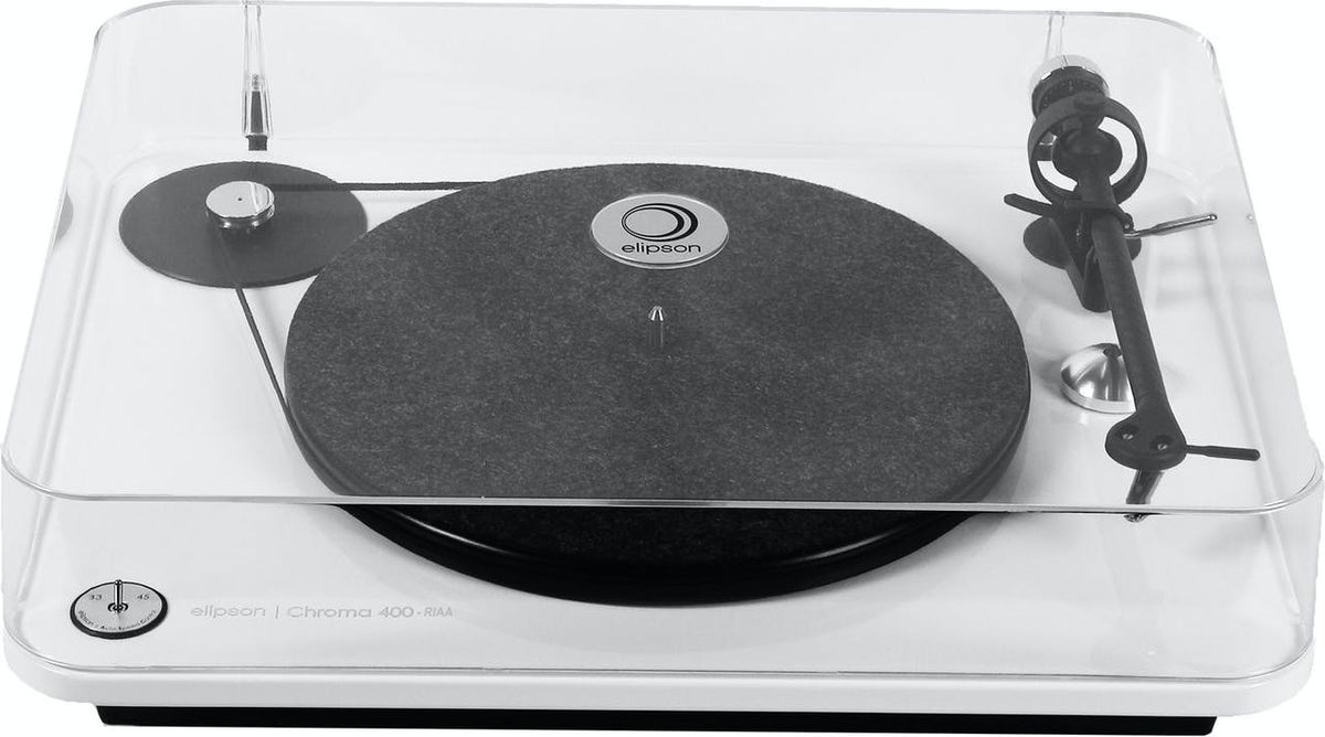 ELIPSON Platine vinyle  Chroma 400 RIAA BT Blanc laqu&eacute;
