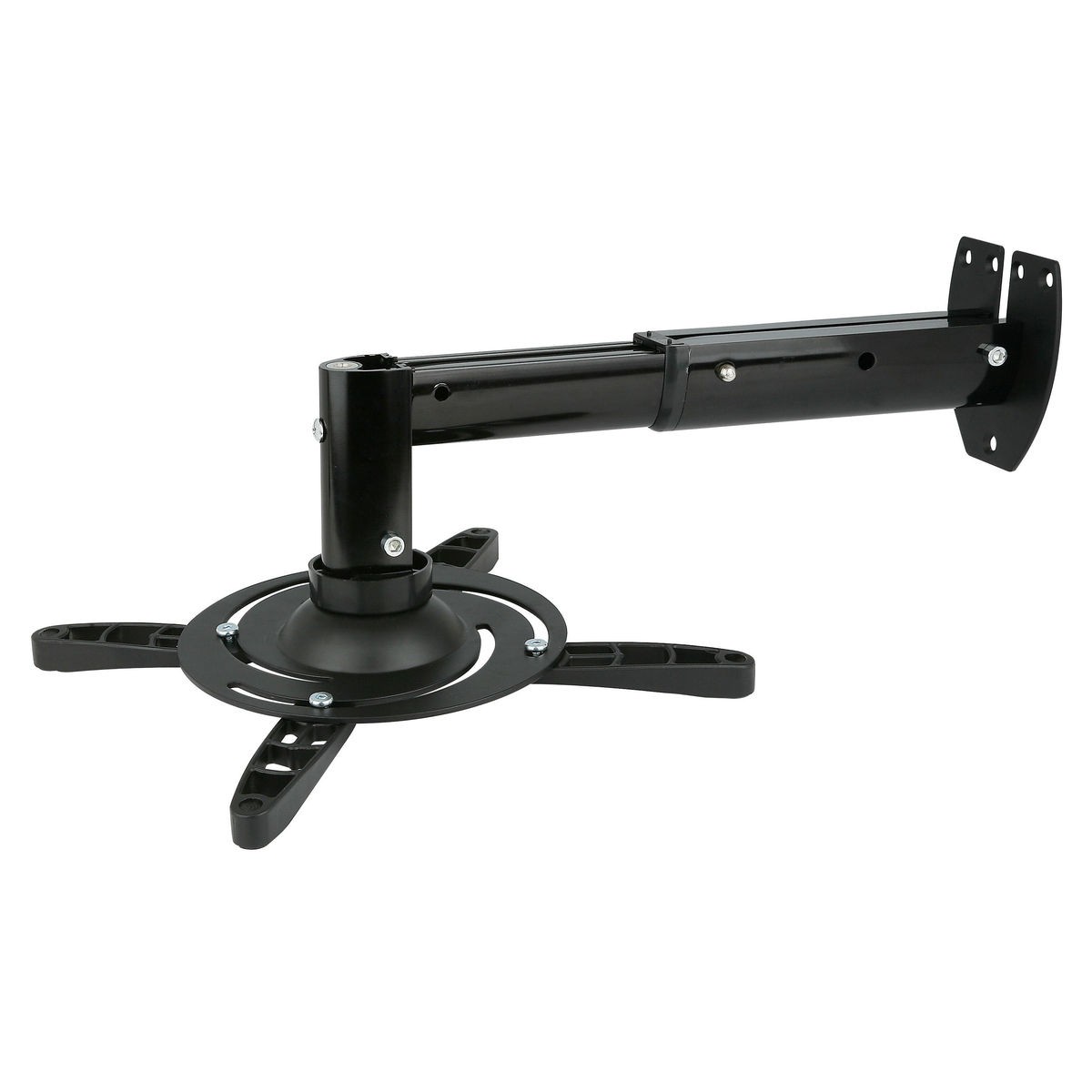 KIMEX  051-1001B Support Mural vid&eacute;oprojecteur Longueur r&eacute;glable 25-33cm Noir