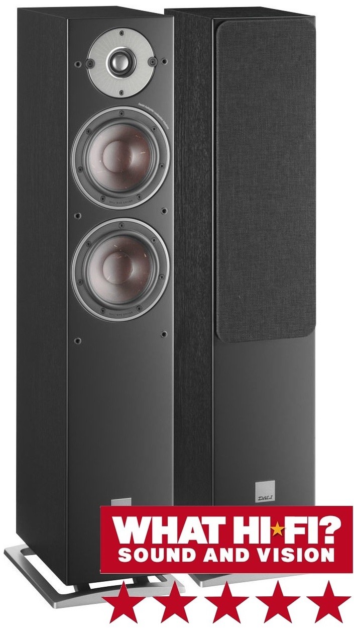 DALI  Oberon 5 Noir - Paire d'Enceintes Colonnes