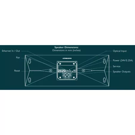 Paire d'enceintes extérieur LITHE AUDIO iO1