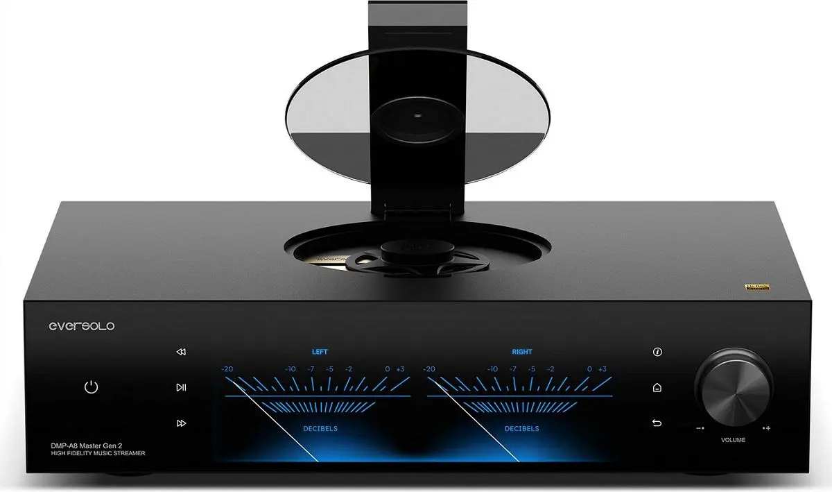 Face avant du lecteur réseau Eversolo DMP-A8 Master Edition Gen 2