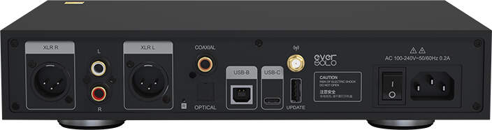 Le convertisseur Eversolo DAC-Z8 offre des sorties symétrique.