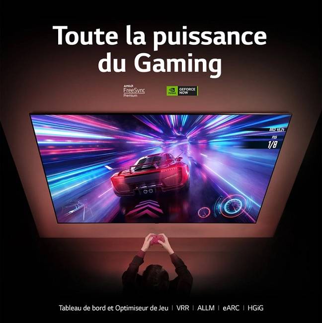 Le TV QNED LG 75QNED86 est idéal pour les gamers, notament grâce à ses deux HDMI 2.1 et sa compatibilité 4K à 120 images/seconde.