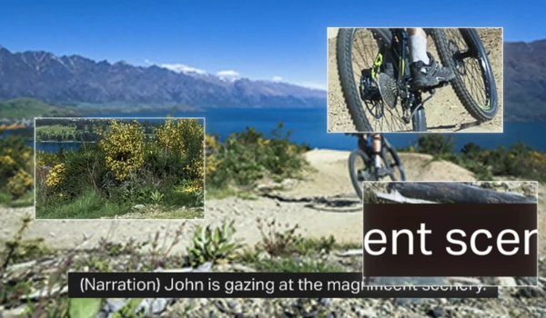 Démonstration de la technologie XR Clear Image AI du Sony BRAVIA 7 II restaurant les détails d'une vidéo de vélo.