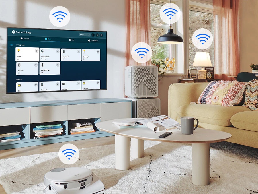 SmartThings est inclut à votre téléviseur Samsung TQ50Q80C