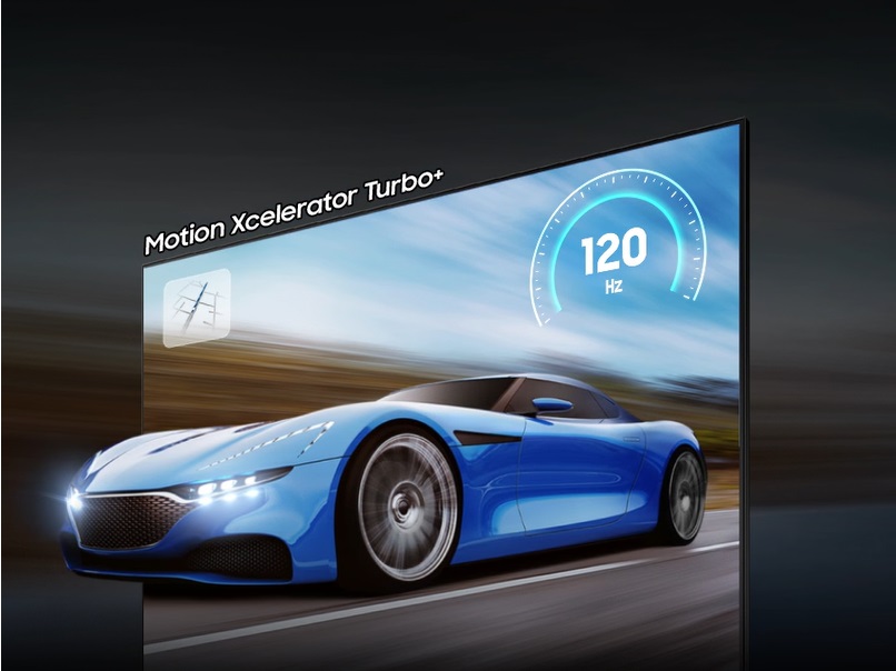 Le téléviseur gaming Samsung TQ65Q80C est compatible 4K 120Hz.