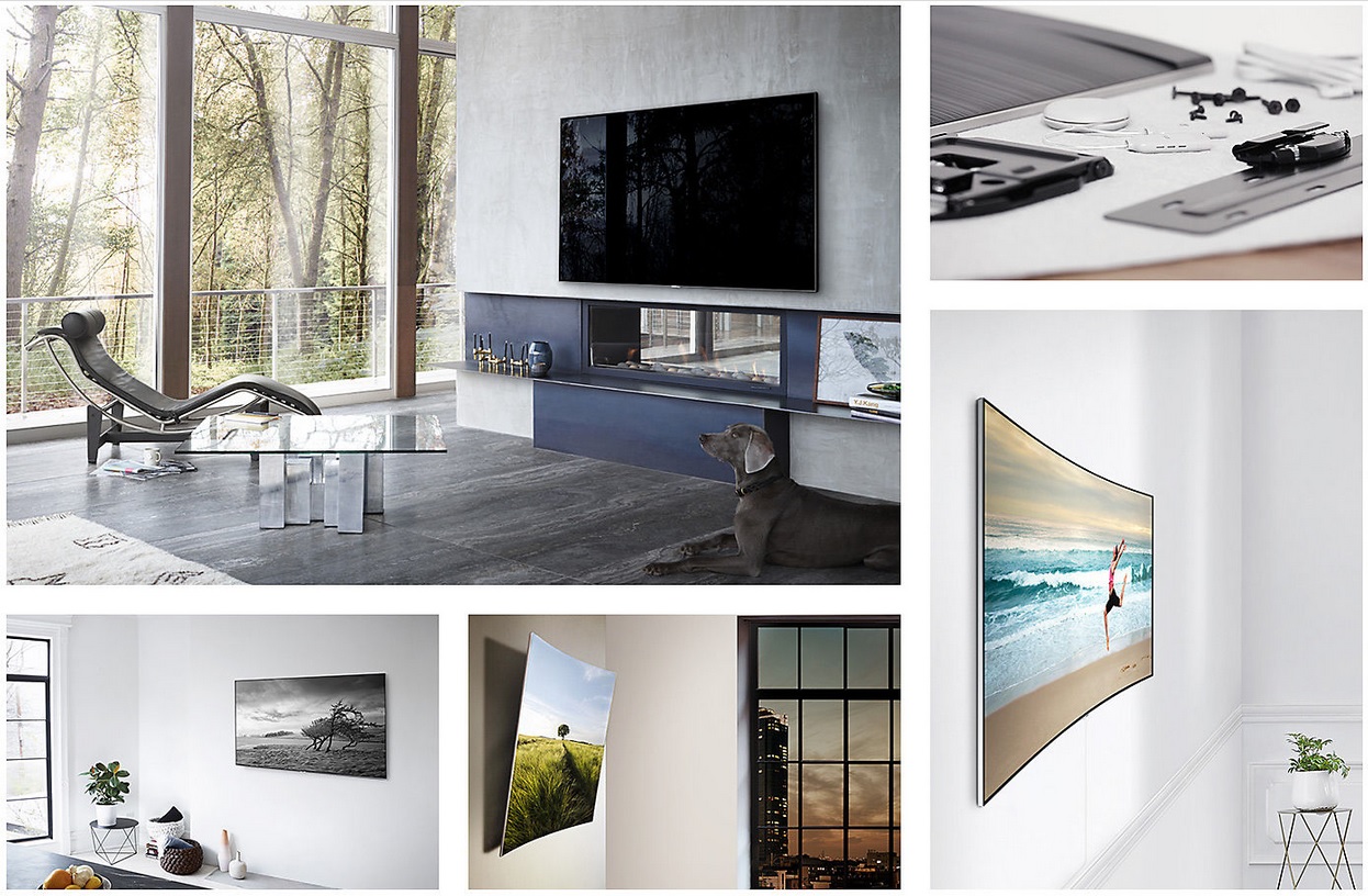 Support mural extra-fin pour les téléviseurs Samsung QLED 2019