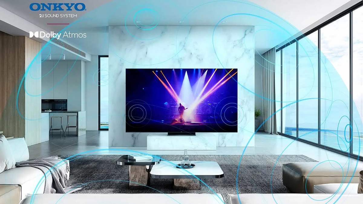 Le téléviseur TCL 65C849 s'est associé à Onkyo pour proposer un son Dolby Atmos 2.1.