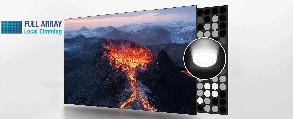 Le téléviseur TCL 75C749 utilise un rétroéclairage Full Array LED.