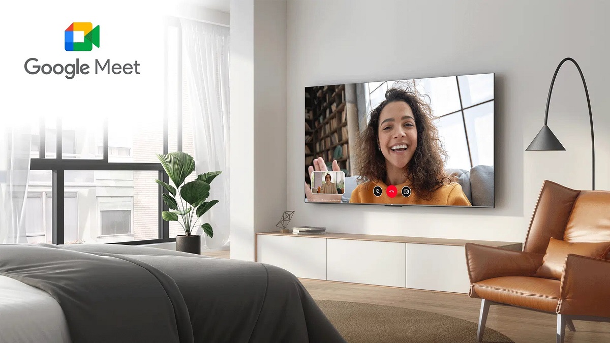 Le TV TCL 75C749 est compatible Google Meet.