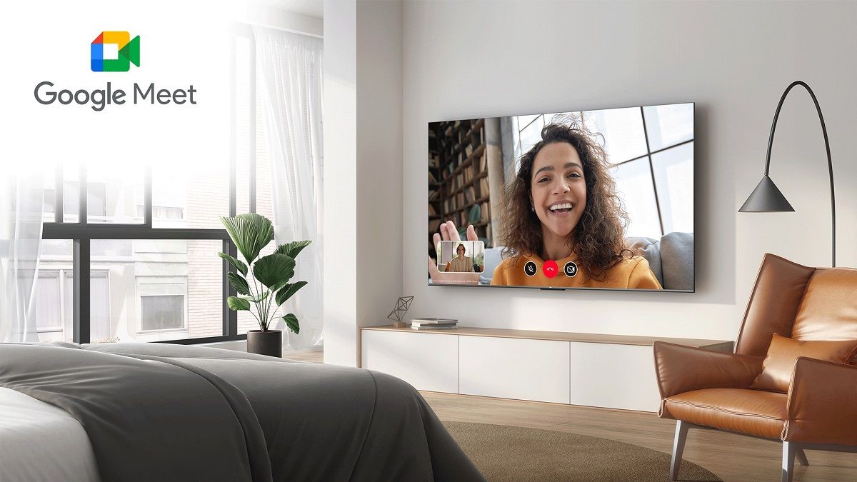 Le TV TCL 85C649 est compatible Google Meet.