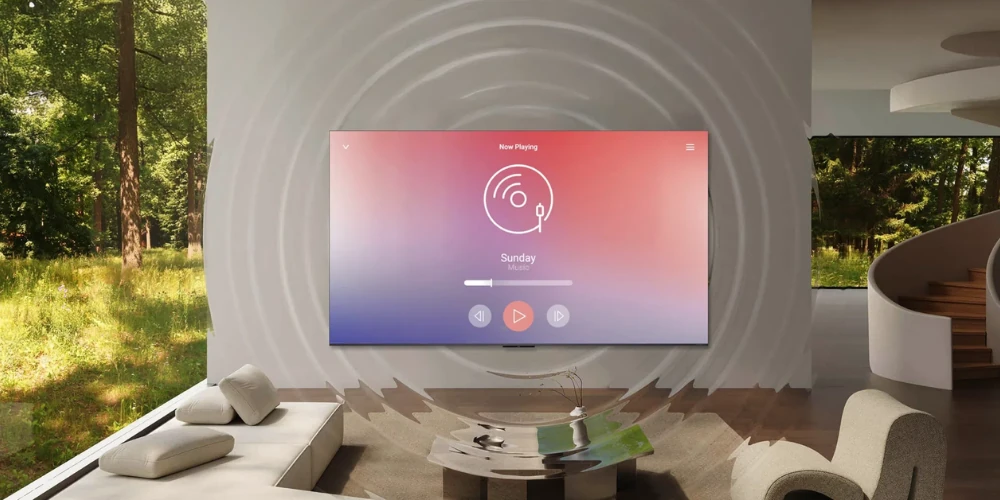 Le TV TCL 65C8L est équipé d'un système son conçu avec Bang & Olufsen et compatible Dolby Atmos et DTS:X